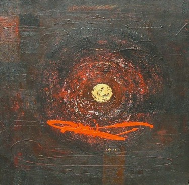 Peinture intitulée "Space" par Ketut Ada, Œuvre d'art originale, Huile