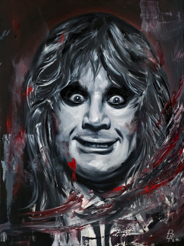 Painting titled "Ozzy" by Brice Nermond, Original Artwork, Oil