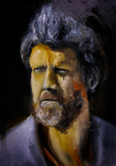 Peinture intitulée "Theodore Kaczynski,…" par Brice Nermond, Œuvre d'art originale, Huile