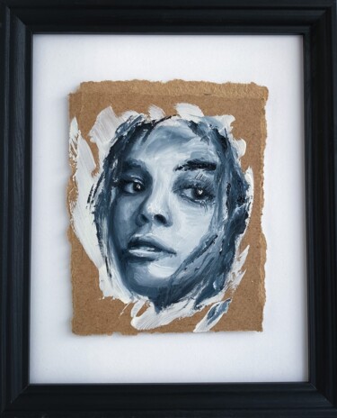 Schilderij getiteld "Portrait Serie" door Brice Nermond, Origineel Kunstwerk, Olie