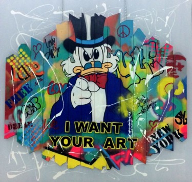 Painting titled "i-want-your-art" by Kapiano, Original Artwork