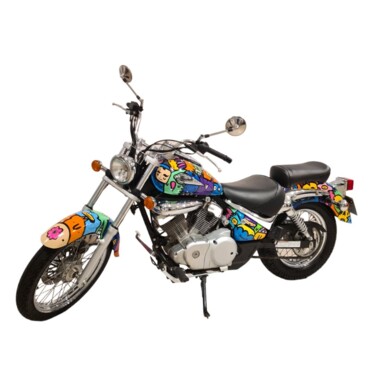 Σκίτσο με τίτλο "Suzuki Intruder 125…" από Kev Munday, Αυθεντικά έργα τέχνης, Αξεσουάρ