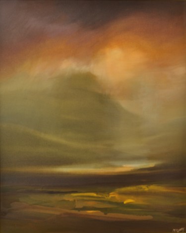 Pittura intitolato "DISTANT RAINS 2" da Kevan Mcginty, Opera d'arte originale, Acrilico