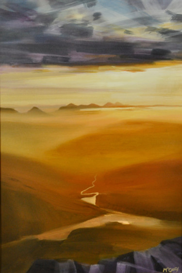 Pittura intitolato "UNDERGLOW, GLEN TOR…" da Kevan Mcginty, Opera d'arte originale, Acrilico