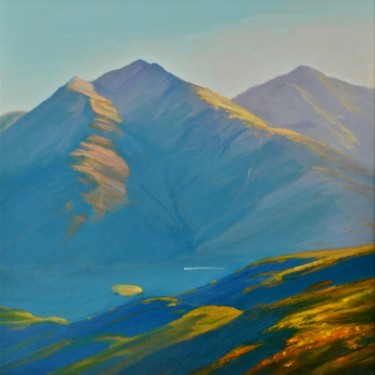 Peinture intitulée "Mountains, Glencoe" par Kevan Mcginty, Œuvre d'art originale, Acrylique Monté sur Châssis en bois
