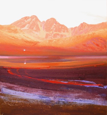 Malarstwo zatytułowany „Morning Light” autorstwa Kevan Mcginty, Oryginalna praca, Akryl Zamontowany na Drewniana rama noszy