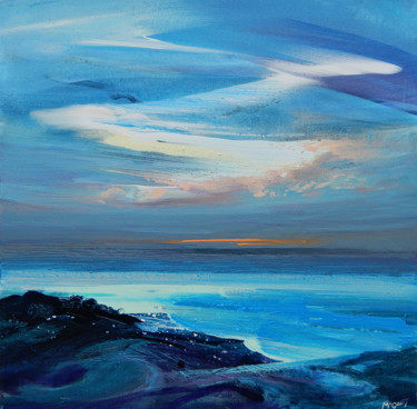 Painting titled "APPROACHING DAWN" by Kevan Mcginty, Original Artwork, Acrylic Mounted on Wood Stretcher frame