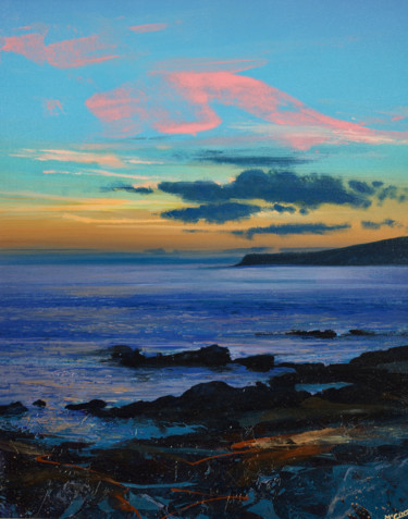 Painting titled "END OF THE DAY, RAS…" by Kevan Mcginty, Original Artwork, Acrylic Mounted on Wood Stretcher frame