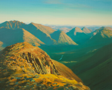 Peinture intitulée "GLENN ETIVE" par Kevan Mcginty, Œuvre d'art originale, Acrylique Monté sur Châssis en bois