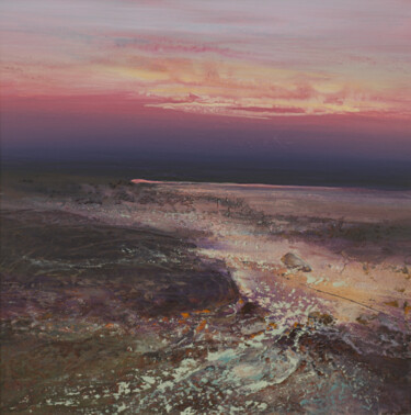 Картина под названием "BEACH TEXTURES" - Kevan Mcginty, Подлинное произведение искусства, Акрил Установлен на Деревянная рам…