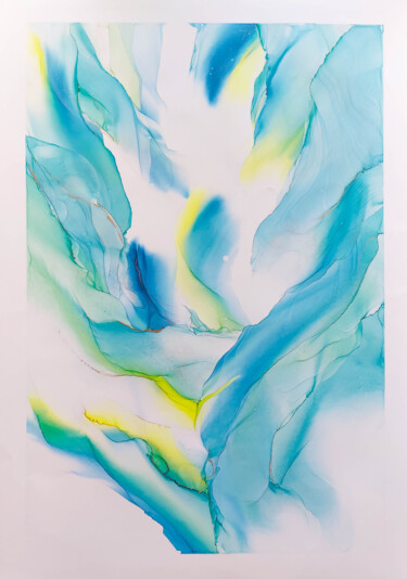 Peinture intitulée "Deep Sea 3" par Kevich Anastacia, Œuvre d'art originale, Encre