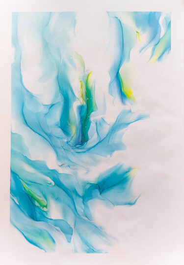 Malarstwo zatytułowany „Deep Sea 4” autorstwa Kevich Anastacia, Oryginalna praca, Atrament