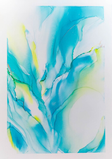 Peinture intitulée "Deep Sea 5" par Kevich Anastacia, Œuvre d'art originale, Encre