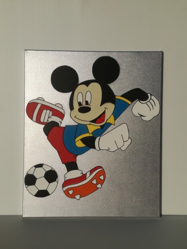 Peinture intitulée "Mickey" par Kévin Ducros, Œuvre d'art originale, Acrylique