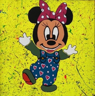 Peinture intitulée "Minnie Pop art" par Kevin Guelle, Œuvre d'art originale, Acrylique