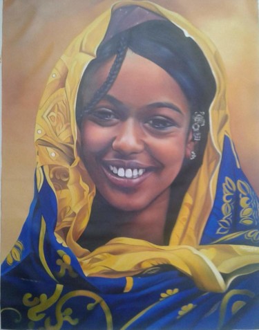 Pintura titulada "Sorriso" por Kevin Lima, Obra de arte original, Oleo