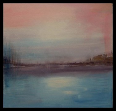 Painting titled "grey lagoon -image…" by Kevin May, Original Artwork, Oil