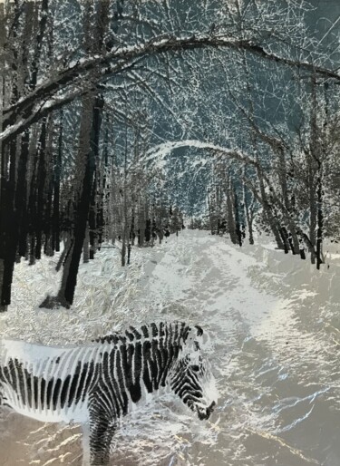 Obrazy i ryciny zatytułowany „Sentier glacé” autorstwa Kew, Oryginalna praca, Nadruk