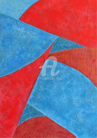 Картина под названием "América  S Cup" - Keyno, Подлинное произведение искусства, Акрил Установлен на Деревянная рама для но…