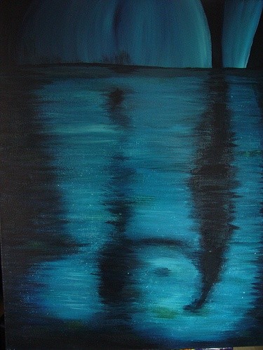 Painting titled "reflektions" by Faeluv, Original Artwork, Oil