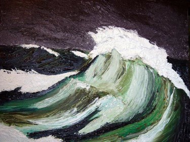 Painting titled "the storm" by Faeluv, Original Artwork, Oil