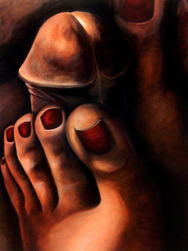 Painting titled "footsy-by-faeluv-d4…" by Faeluv, Original Artwork