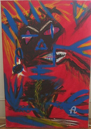 Painting titled "Choc" by Kgrimoux, Original Artwork, Acrylic