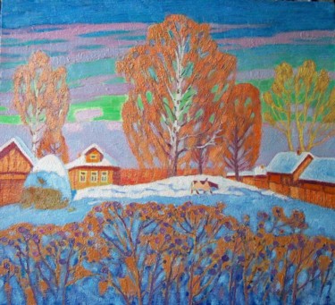 Pintura intitulada "Время свиданий." por Valerii Khabarov, Obras de arte originais, Óleo