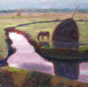 Погожий сентябрь. Painting titled "Погожий сентябрь." by Валерий Хабаров, Original Art, Oil
