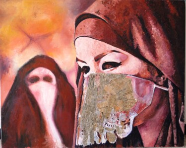 Painting titled "sans titre" by Khadidja, Original Artwork