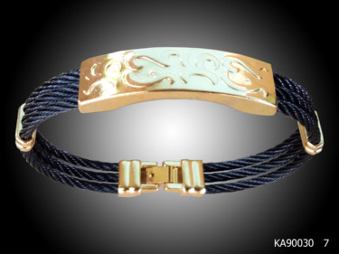 Artisanat intitulée "Un magnifique Brace…" par Khady Sylla, Œuvre d'art originale, Bracelets