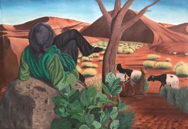 Malerei mit dem Titel "Harmonie" von Khaïr-Eddine, Original-Kunstwerk, Öl