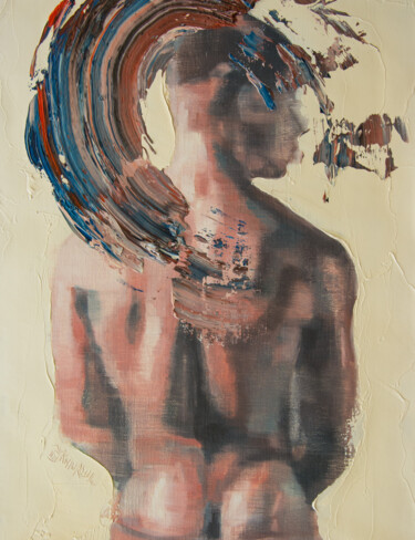 Painting titled "After thoughts" by Khairzul Ghani, Original Artwork, Oil Mounted on Wood Stretcher frame