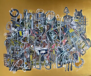 Peinture intitulée "sophisticated think…" par Khalil Boubekri, Œuvre d'art originale, Acrylique