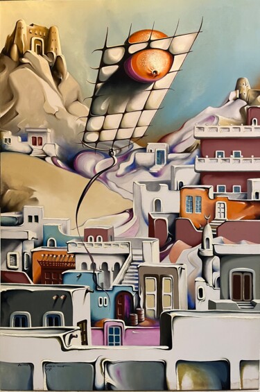 Pintura intitulada "flight" por Khalil Hassan Khalil, Obras de arte originais, Óleo