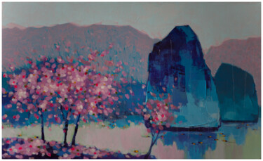 Malerei mit dem Titel "New Spring" von Khanh The Bui, Original-Kunstwerk, Acryl