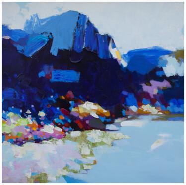 Painting titled "Sping in Halong Bay" by Khanh The Bui, Original Artwork, Acrylic