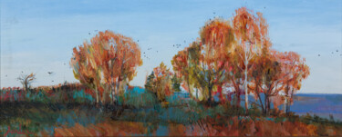Schilderij getiteld "Autumn" door Khanlar Asadullayev, Origineel Kunstwerk, Olie