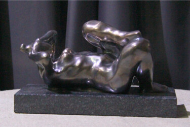 Sculptuur getiteld "Morning. Nude" door Zaza Kharabadze, Origineel Kunstwerk, Bronzen