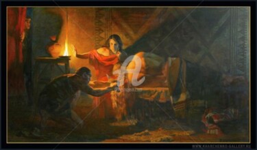 Картина под названием "Самсон и Далила" - Valeriy Kharchenko, Подлинное произведение искусства
