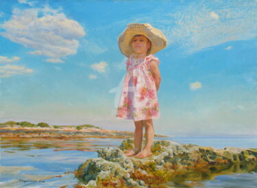 Malerei mit dem Titel "Small island" von Valeriy Kharchenko, Original-Kunstwerk