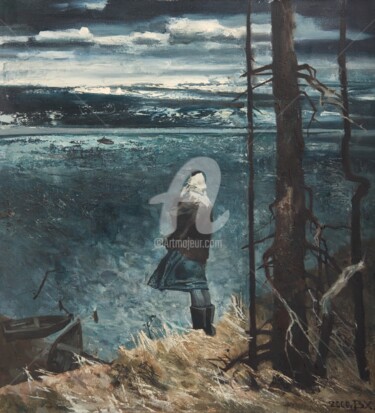 Картина под названием "Wind" - Valeriy Kharchenko, Подлинное произведение искусства