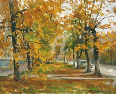 Painting titled "October. Kaluga. Mo…" by Valeriy Kharchenko, Original Artwork