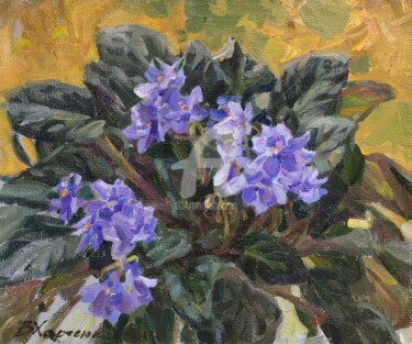 Картина под названием "Lilac violet" - Valeriy Kharchenko, Подлинное произведение искусства