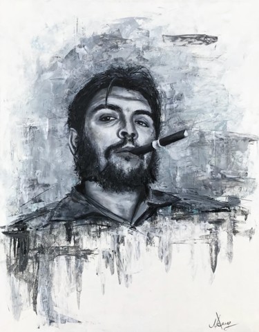Comandante Painting titled "Comandante" by Leysan Lim, Original Art, Oil