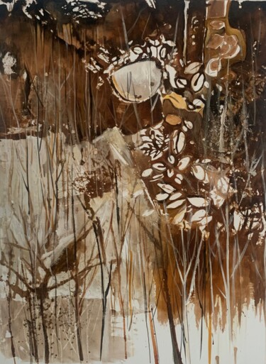 Painting titled "Entre les saisons" by Khatay, Original Artwork, Acrylic