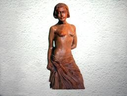 Sculpture intitulée "FEMME FEMME" par Khatima Saadi, Œuvre d'art originale