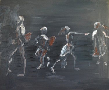 Ζωγραφική με τίτλο "Dancing in the air" από Mariam Dolidze, Αυθεντικά έργα τέχνης, Λάδι