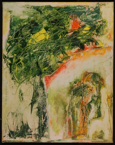 Картина под названием "Tree" - Khatuna Qometiani, Подлинное произведение искусства, Масло