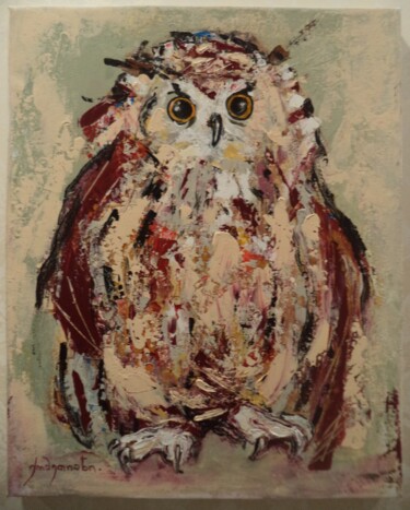 Картина под названием ""Owls-22" series" - Khatuna Qometiani, Подлинное произведение искусства, Акрил
